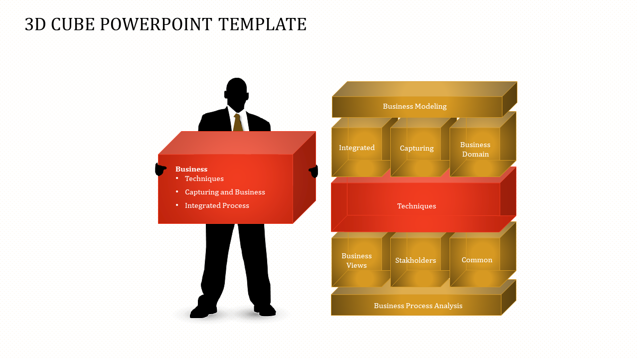 3D CUBE POWERPOINT TEMPLATE